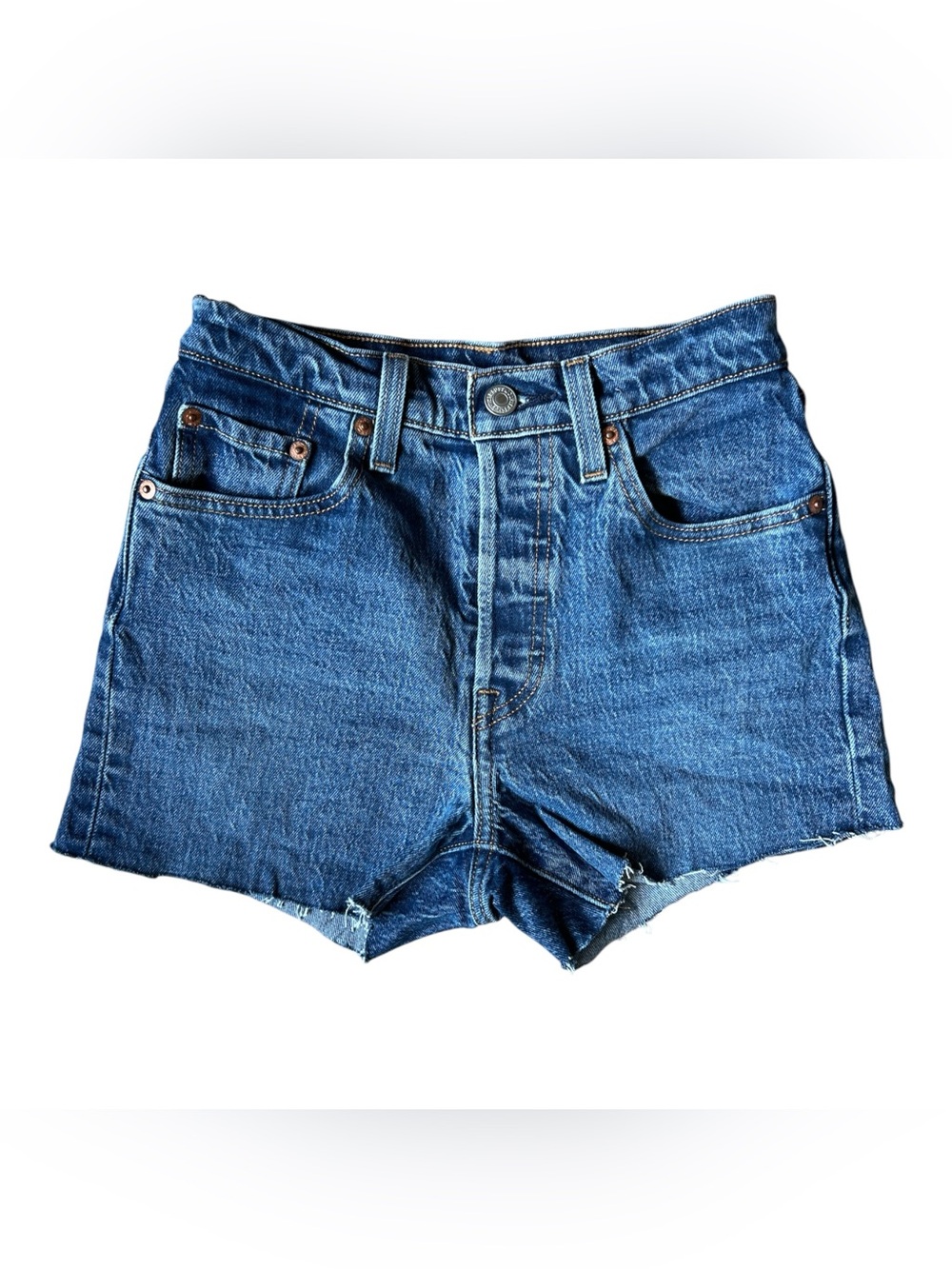 Levi’s 501 denim jeans cutoffs button front shorts